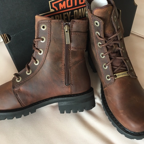 Last pair! Size 8.5 Harley Davidson Rustic Brown - Picture 4 of 8